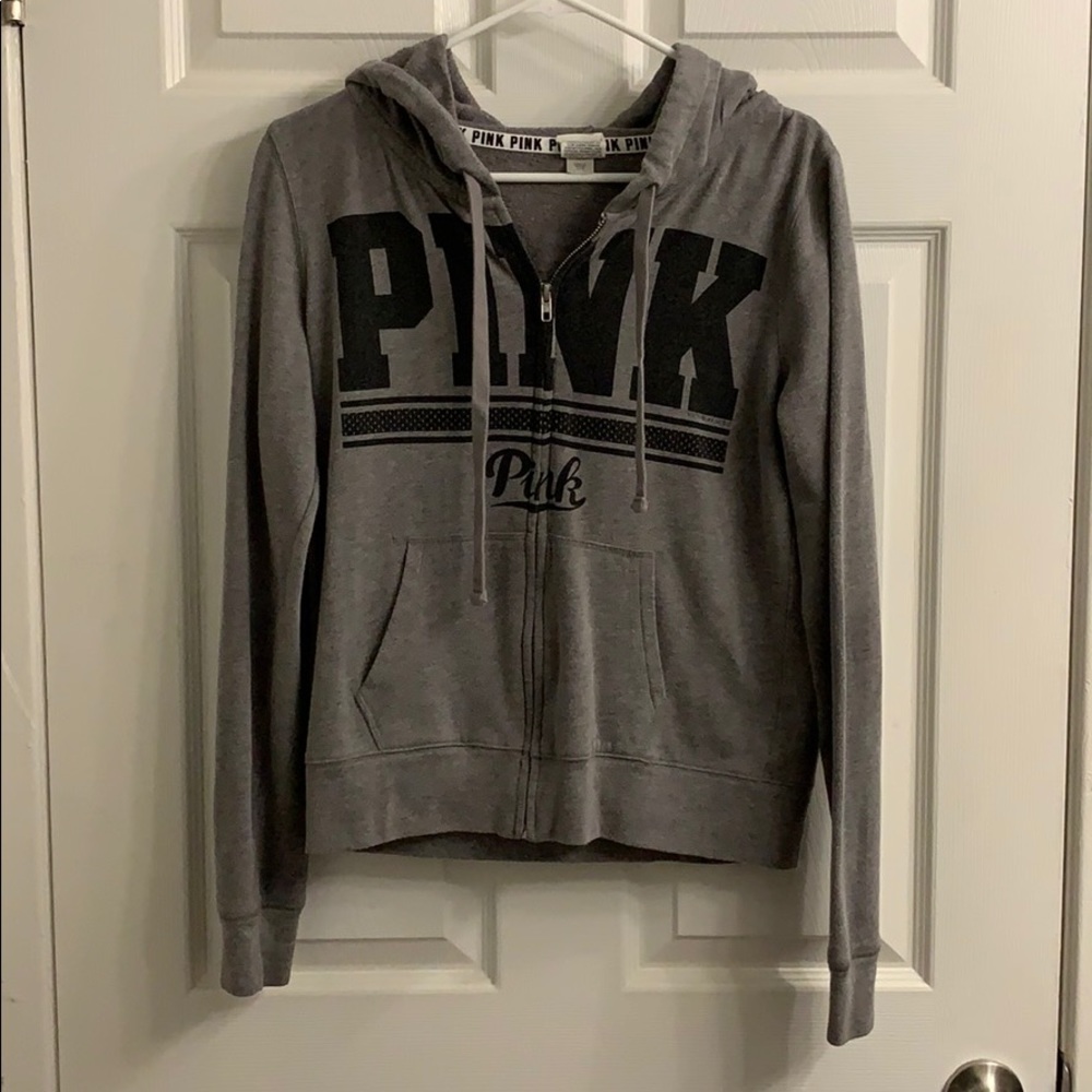 PINK zip up hoodie